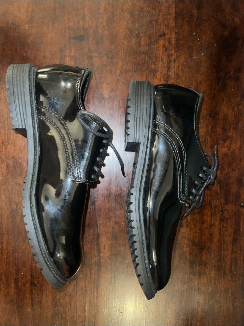 Shoe Dazzle Men's Black Patent Lace-Up Oxfords